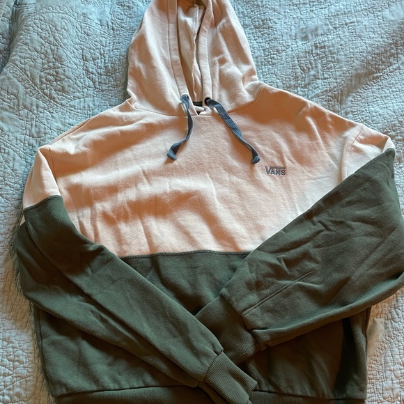 Vans Cream and Green Women's Sweater - Picture 3 of 3